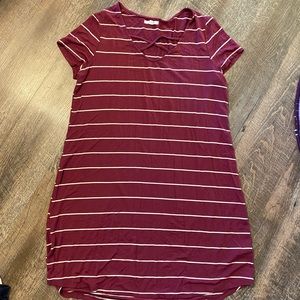 V neck T-Shirt Dress